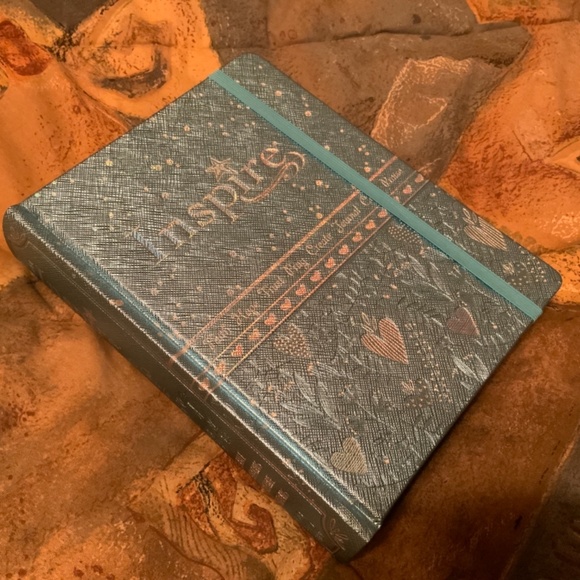 Inspire Journaling Bible For Girls, Metallic Blue, NLT (New in Box) - Picture 4 of 16